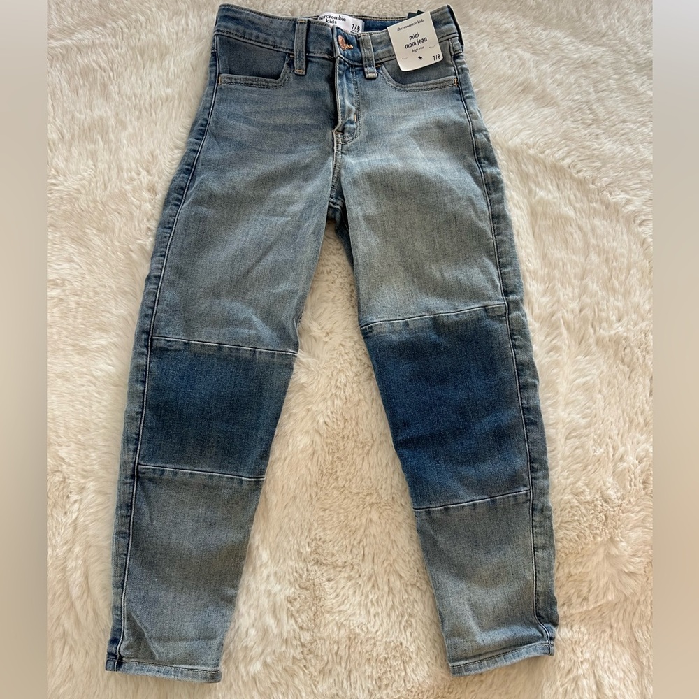 Abercrombie Kids, girl mini mom jean, size 7/8